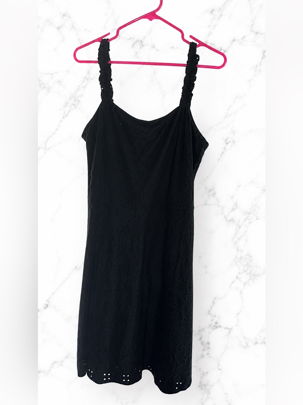 Hollister Black Dress with Ruffle Straps